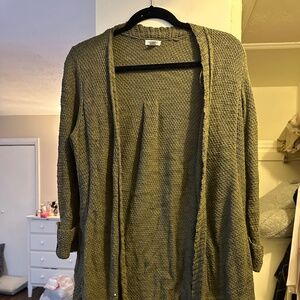 Army Green Long Cardigan from Westport/Dress Barn